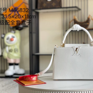 lv0710 Louis Vuitton Top Handle Bag Medium with Dynamic Code