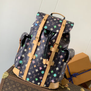 lv0728 Louis Vuitton M25240 CHRI Backpack Large with Dynamic Code