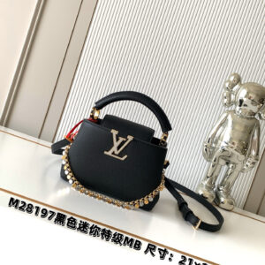 lv0837 Louis Vuitton Top Handle Bag Mini with Dynamic Code