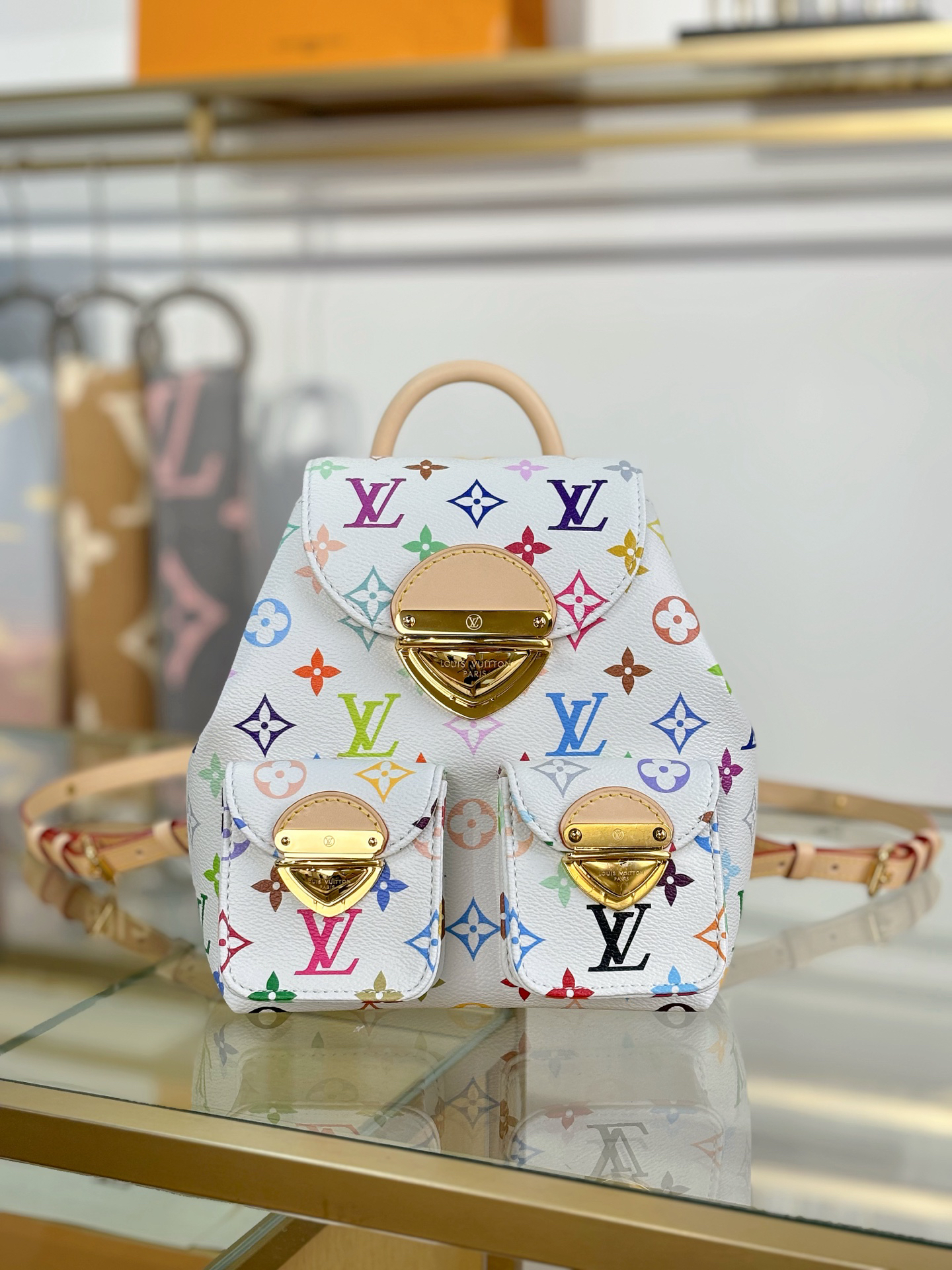 lv1021 Louis Vuitton TM VENICE Backpack with Dynamic Code