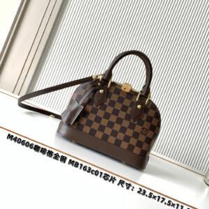 lv1036 Louis Vuitton Top Handle Bag Small with Dynamic Code
