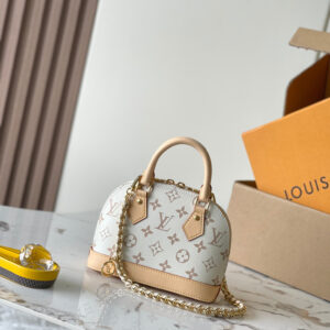 lv1154 Louis Vuitton M25529 Alma Top Handle Bag Mini with Dynamic Code
