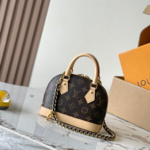 lv1155 Louis Vuitton M14933 Alma Top Handle Bag Mini with Dynamic Code