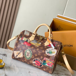 lv1160 Louis Vuitton Speedy Ban Top Handle Bag with Dynamic Code