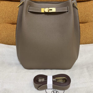 hm0041 Hermes Bag Etoupe Gray Gray Gold Hardware