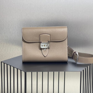 hm0043 Hermes Bag Etoupe Gray Gray Silver Hardware