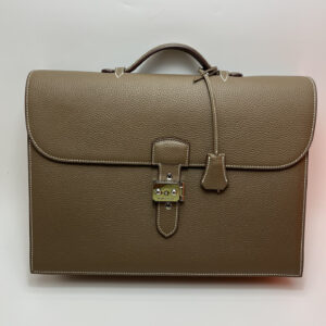 hm0045 Hermes Bag Etoupe Gray Gray Silver Hardware