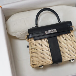 hm0048 Hermes Bag Etoupe Gray Gray Silver Hardware