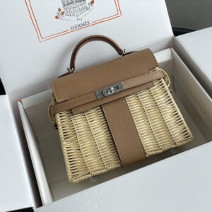 hm0058 Hermes Bag Milk Tea Milk Tea Silver Hardware