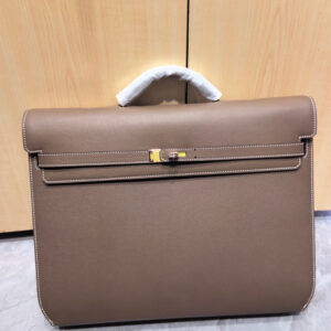 hm0065 Hermes Bag Gray Gold Hardware