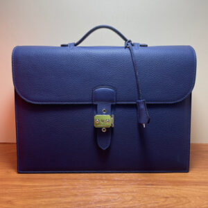 hm0088 Hermes Bag Blue Silver Hardware