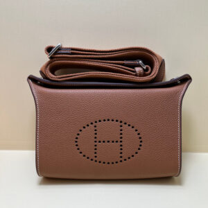 hm0094 Hermes Bag Gold Brown Brown Silver Hardware