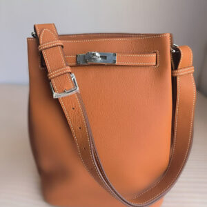 hm0097 Hermes Bag Gold Brown Gold Brown Brown