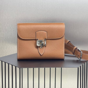 hm0101 Hermes Bag Gold Brown Gold Brown Brown Silver Hardware