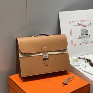 hm0104 Hermes Bag Gold Brown Gold Brown Brown Silver Hardware
