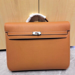 hm0105 Hermes Bag Gold Brown Gold Brown Brown Silver Hardware