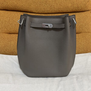 hm0110 Hermes Bag Etain Gray Gray Gold Hardware