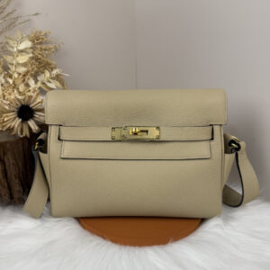 hm0116 Hermes Bag Trench Gray Gray Gold Hardware