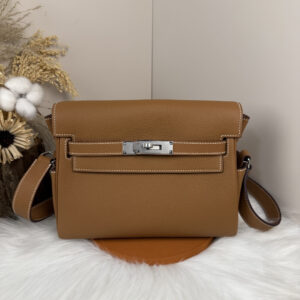 hm0120 Hermes Bag Yellow Silver Hardware