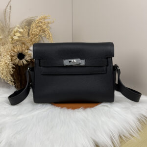 hm0130 Hermes Bag Black Silver Hardware