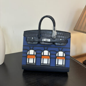 hm0137 Hermes Bag Black Blue