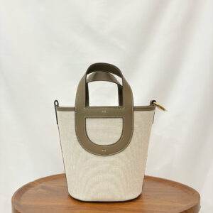 hm0158 Hermes Picotin Bucket Bag Etoupe Gray Gray Gold Hardware