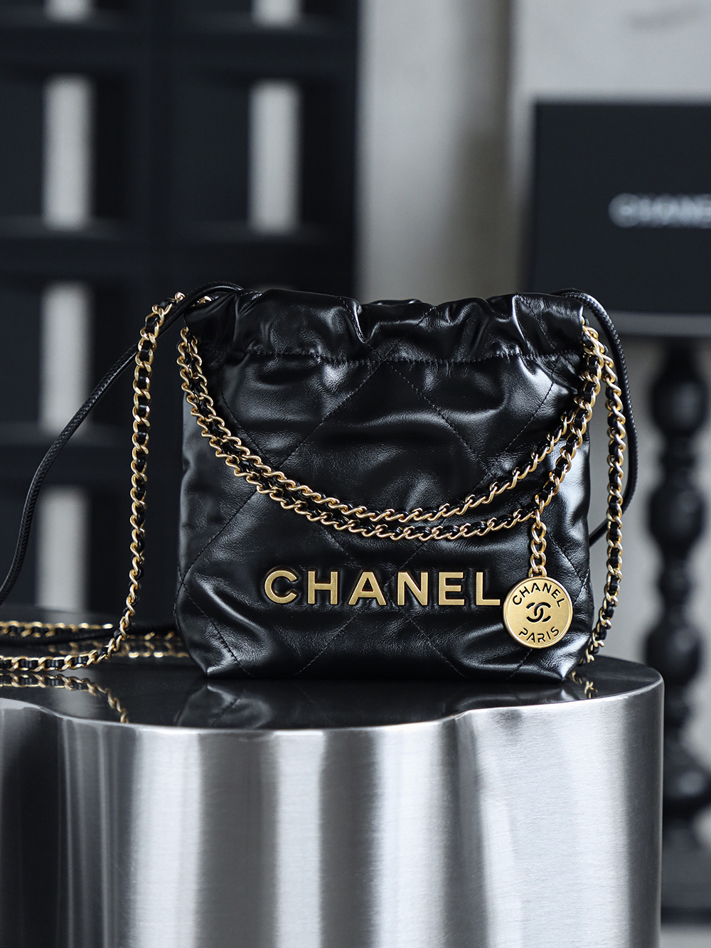 bag0266 Chanel Bag Mini Gold Hardware