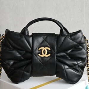 bag0267 Chanel Bag Small Black Gold Hardware