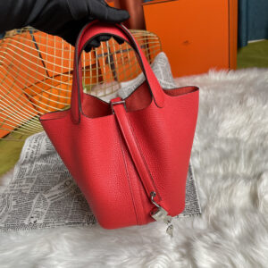 hm0190 Hermes Picotin Bucket Bag Red