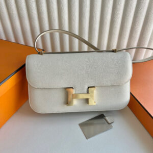 hm0364 Hermes Constance Shoulder Bag Milkshake White White