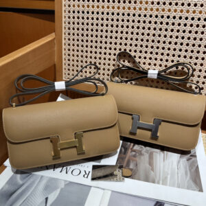 hm0367 Hermes Constance Shoulder Bag Milk Tea Milk Tea
