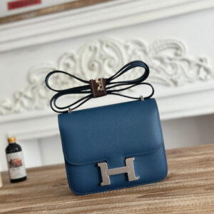 hm0392 Hermes Constance Shoulder Bag Blue