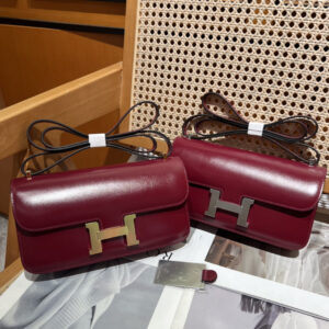 hm0395 Hermes Constance Shoulder Bag Burgundy Red