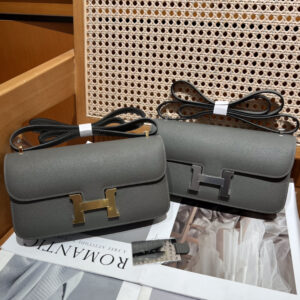 hm0403 Hermes Constance Shoulder Bag Etain Gray Gray