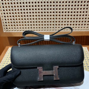 hm0411 Hermes Constance Shoulder Bag Black