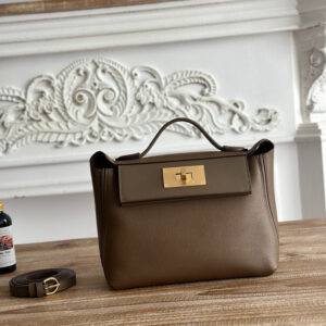 hm0440 Hermes Evelyne Shoulder Bag Gold Hardware