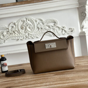 hm0442 Hermes Evelyne Shoulder Bag Silver Hardware