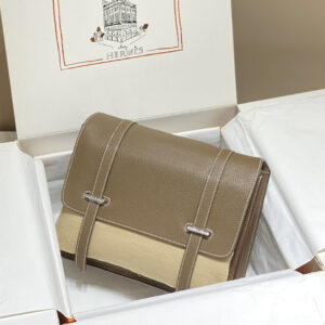 hm0445 Hermes Evelyne Shoulder Bag Etoupe Gray Gray