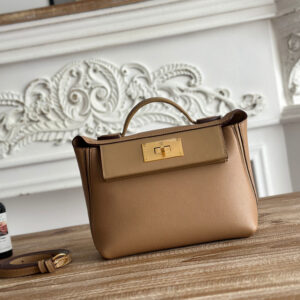 hm0453 Hermes Evelyne Shoulder Bag Milk Tea Milk Tea Gold Hardware