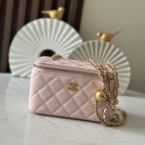 bag0294 Chanel Bag Large Pink Gold Hardware