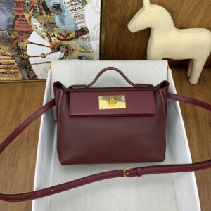 hm0474 Hermes Evelyne Shoulder Bag Red Gold Hardware