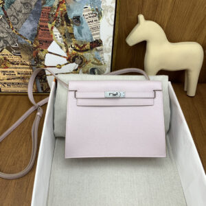 hm0514 Hermes Kelly Danse Shoulder Bag Pink Purple