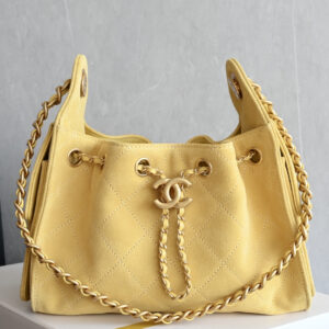 bag0300 Chanel 25 Bag Hobo Mini Yellow Gold Hardware