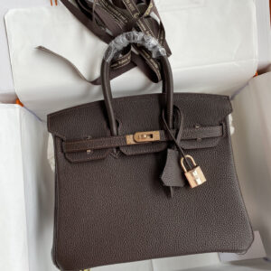 hm0528 Hermes Birkin Top Handle Bag Rose Gold Hardware