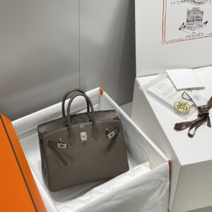 hm0541 Hermes Birkin Top Handle Bag Silver Hardware
