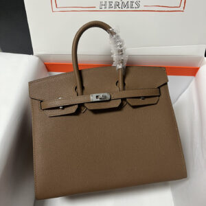 hm0545 Hermes Birkin Top Handle Bag Silver Hardware