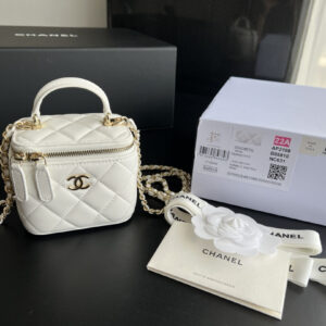 bag0304 Chanel Top Handle Small Gold Hardware