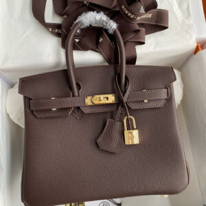 hm0598 Hermes Birkin Top Handle Bag Red Gold Hardware