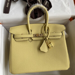hm0628 Hermes Birkin Top Handle Bag Yellow Gold Hardware