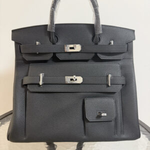 hm0630 Hermes Birkin Top Handle Bag Black